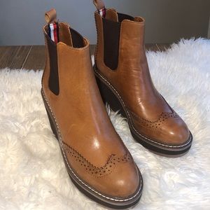 sirina platform wedge booties